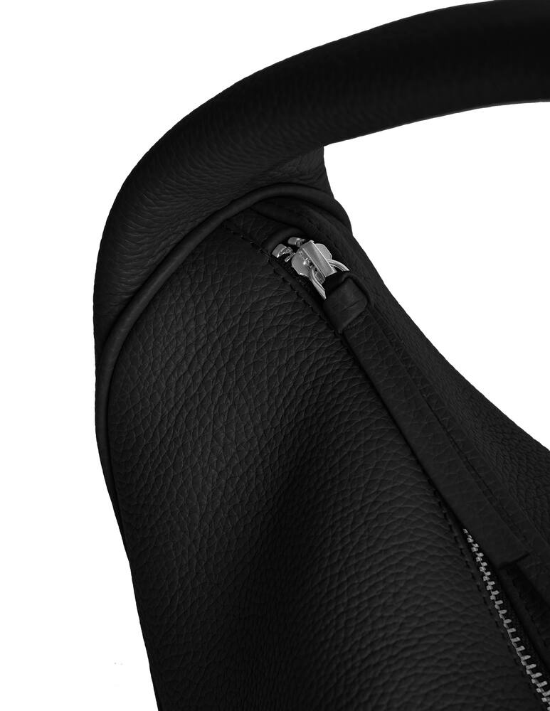 rinascente By Far Cush hobo flat bag in grain leather