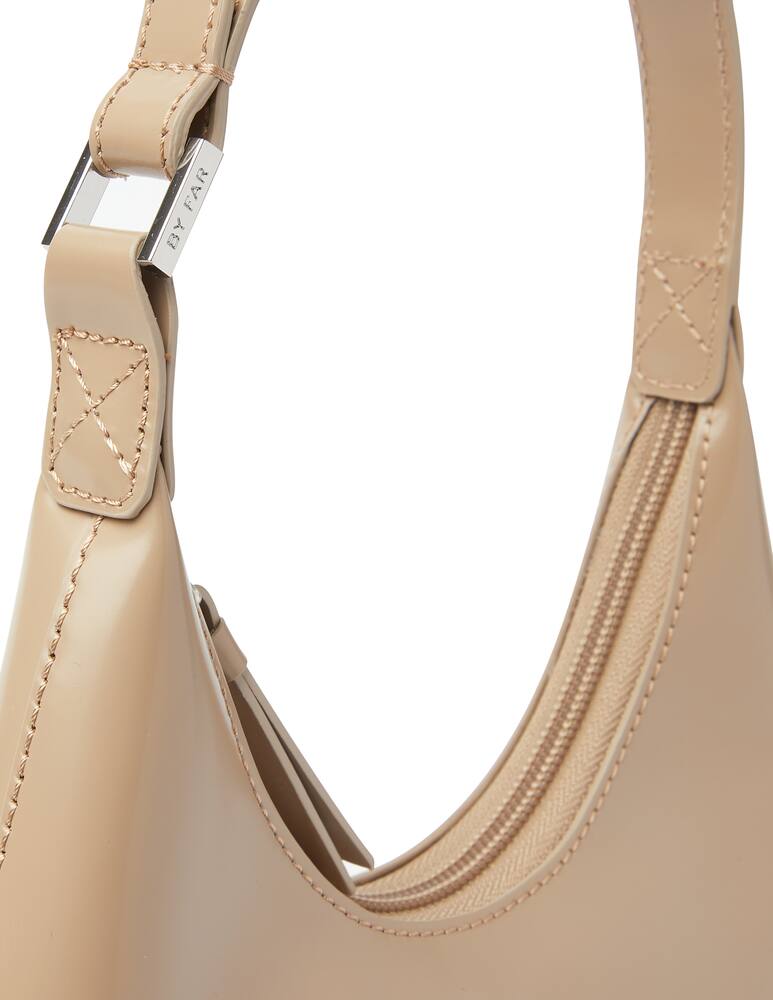 rinascente By Far Baby Amber patent leather handbag - beige