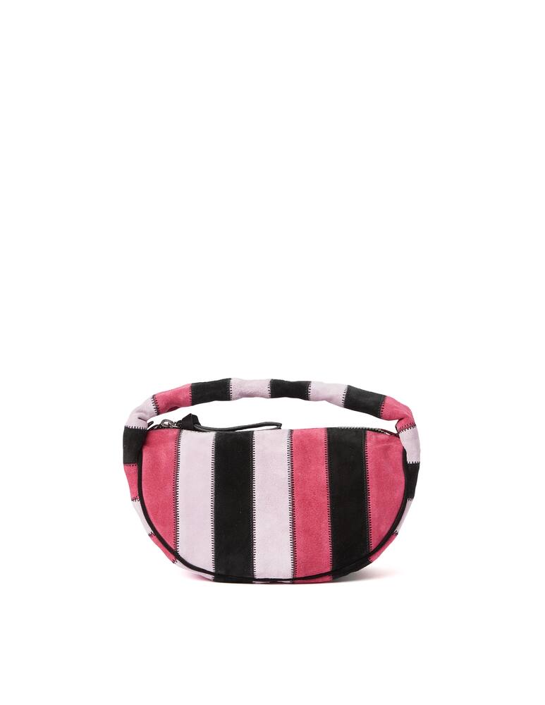 rinascente By Far Borsa a mano in pelle verniciata Baby Cush - rosa