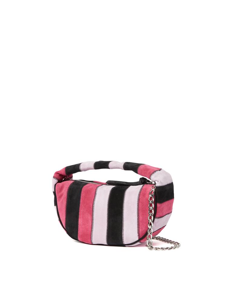 rinascente By Far Borsa a mano in pelle verniciata Baby Cush - rosa