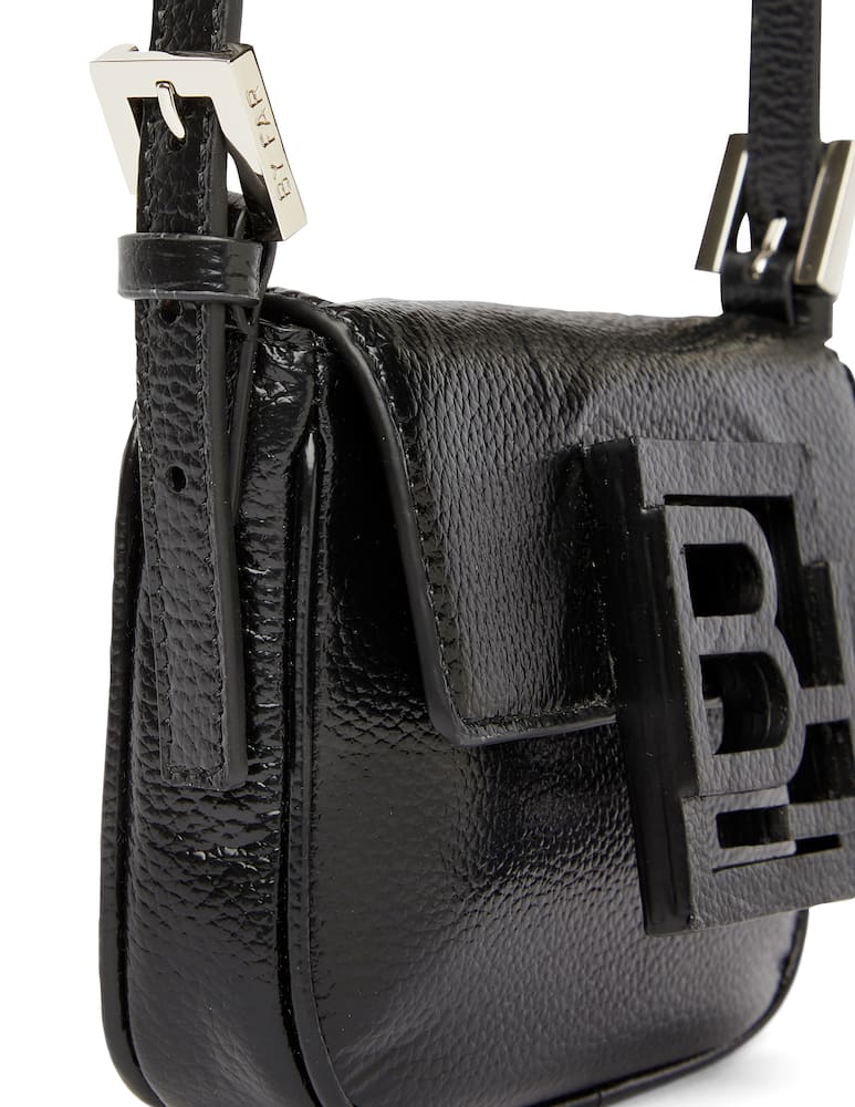 rinascente By Far Bosa mini in pelle martellata Alfie - nero