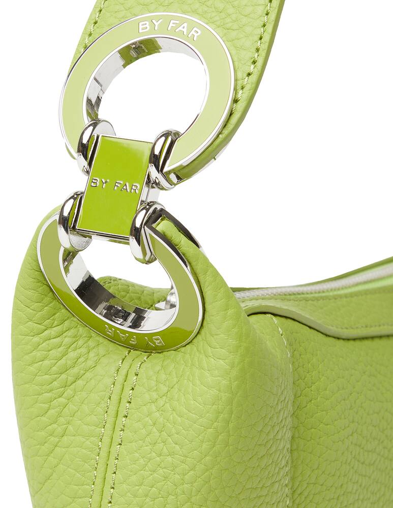 rinascente By Far Amira grained leather mini bag - green
