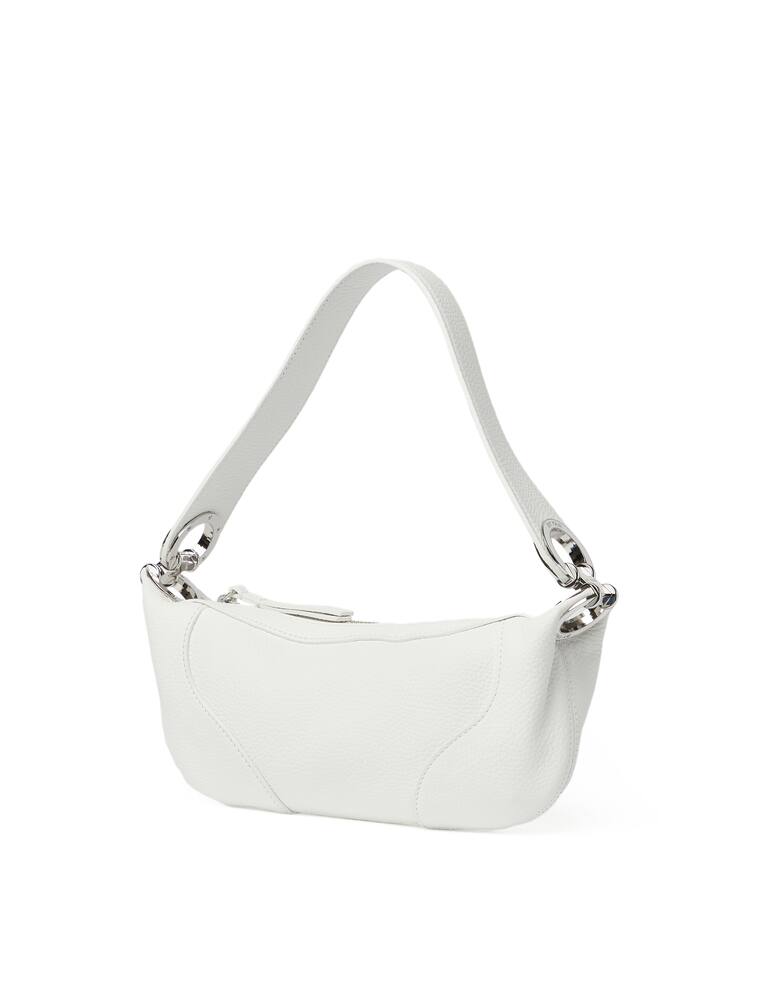 rinascente By Far Borsa mini in pelle martellata Amira - bianco