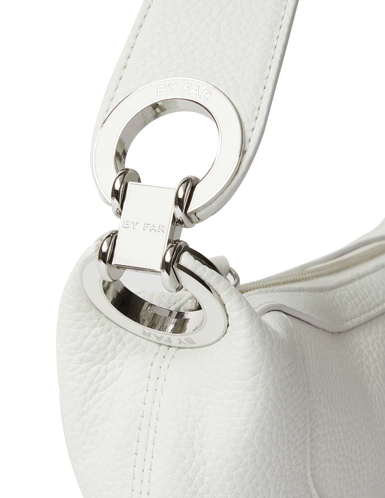 rinascente By Far Borsa mini in pelle martellata Amira - bianco