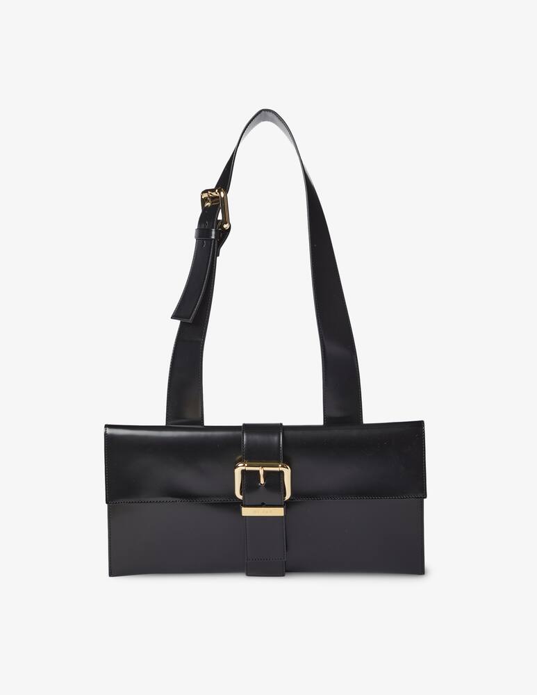 rinascente By Far Carol patent leather shoulder bag - black