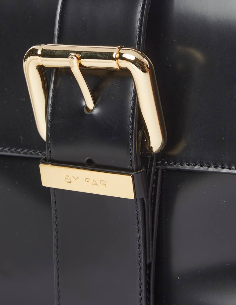 rinascente By Far Carol patent leather shoulder bag - black
