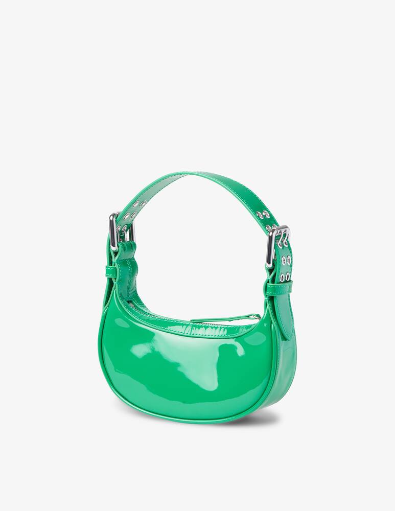 rinascente By Far Soho mini patent leather bag - Green