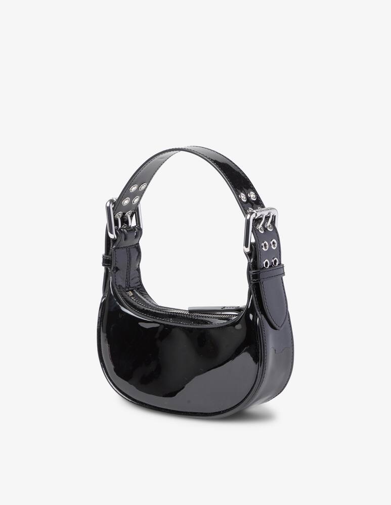 rinascente By Far Soho mini patent leather bag - Black