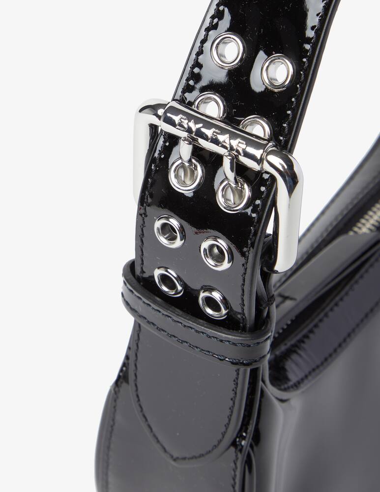 rinascente By Far Soho mini patent leather bag - Black