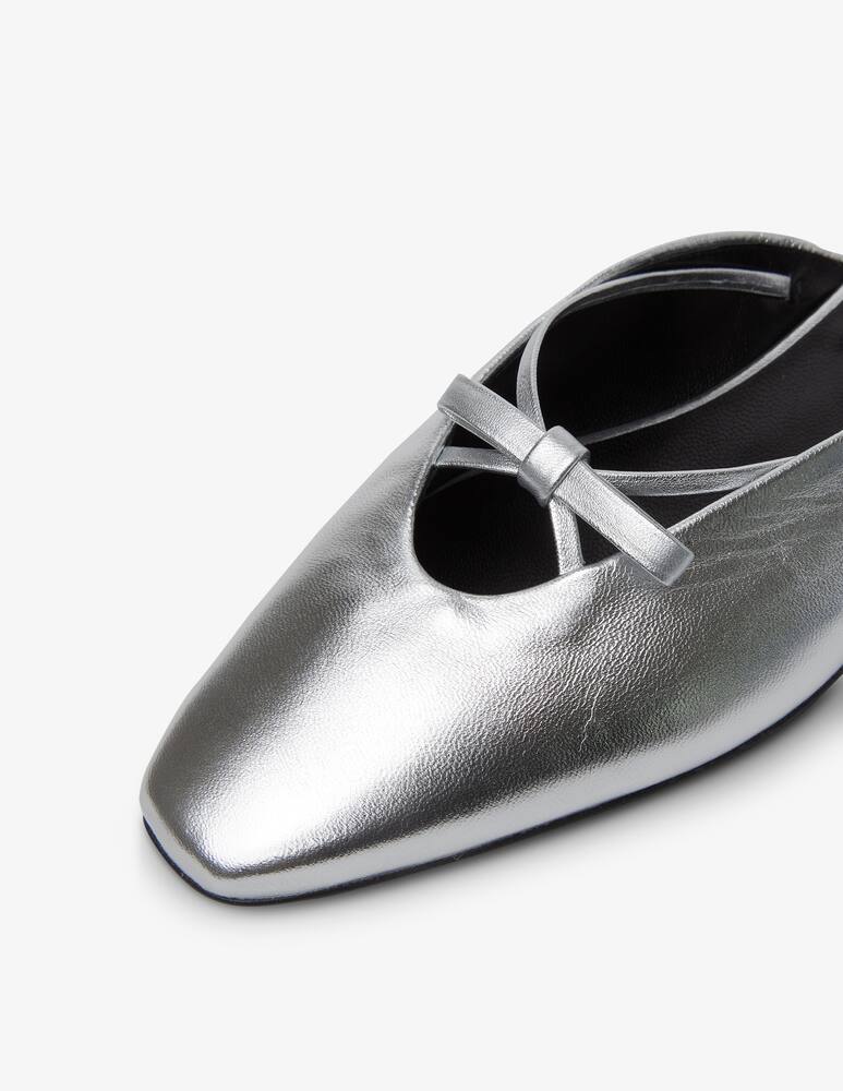 rinascente By Far Leather ball mule