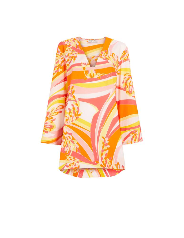 rinascente Emilio Pucci Vestito mini in cotone a manica lunga