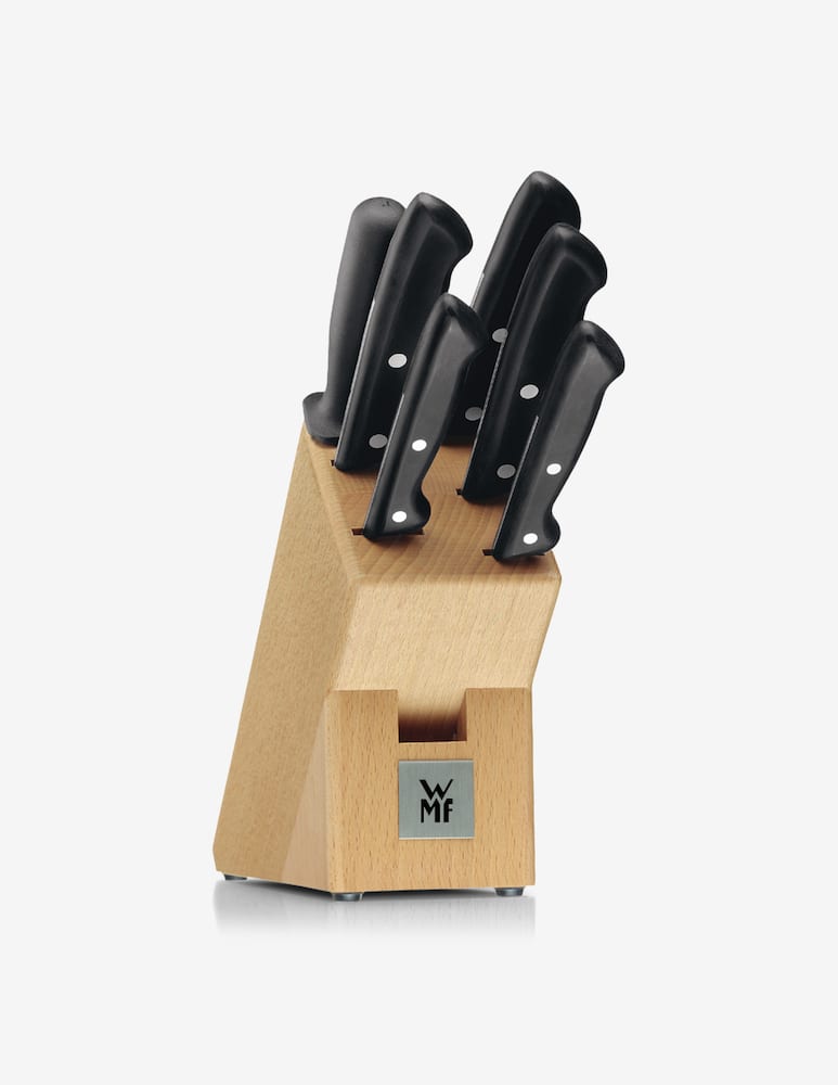 rinascente WMF Classic Line Black wooden knife block