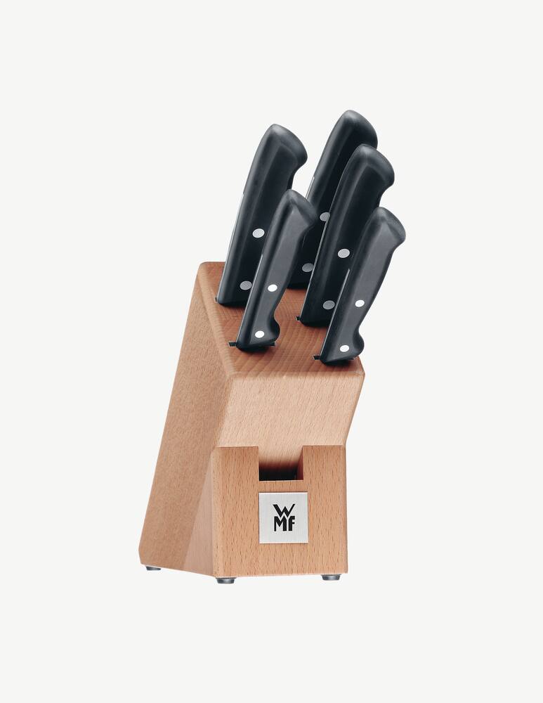 rinascente WMF Classic Line Black wooden knife block