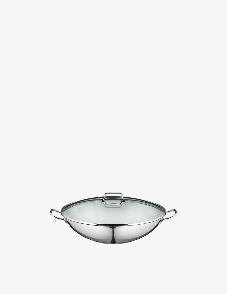 rinascente WMF Macao Wok With Steam Insert And Grill - Grey