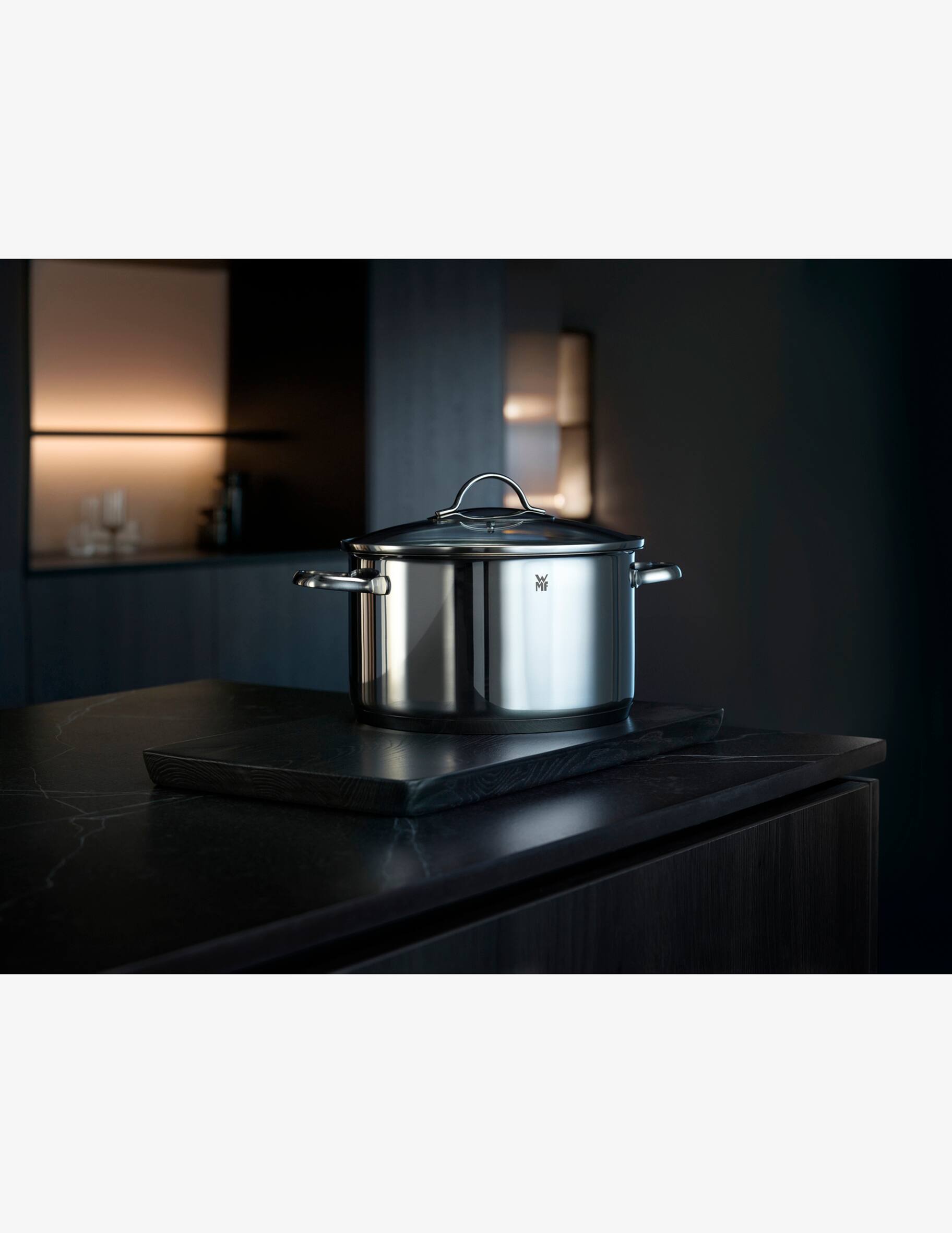 WMF Compact Cuisine Casseruola 20 Cm Con Coperchio, Acciaio Inox, 2.5L, Adatta A Induzione