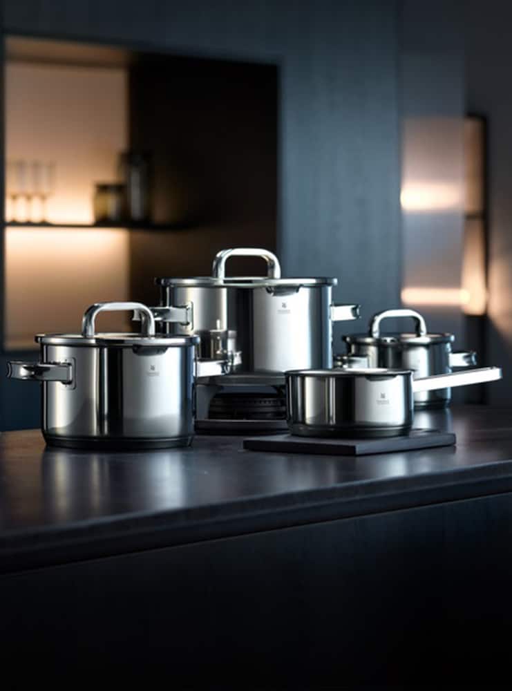 WMF Linea Function4 Batteria Acciaio 5Pz - immagine 1 WMF Linea Function4 Batteria Acciaio 5Pz - immagine 1