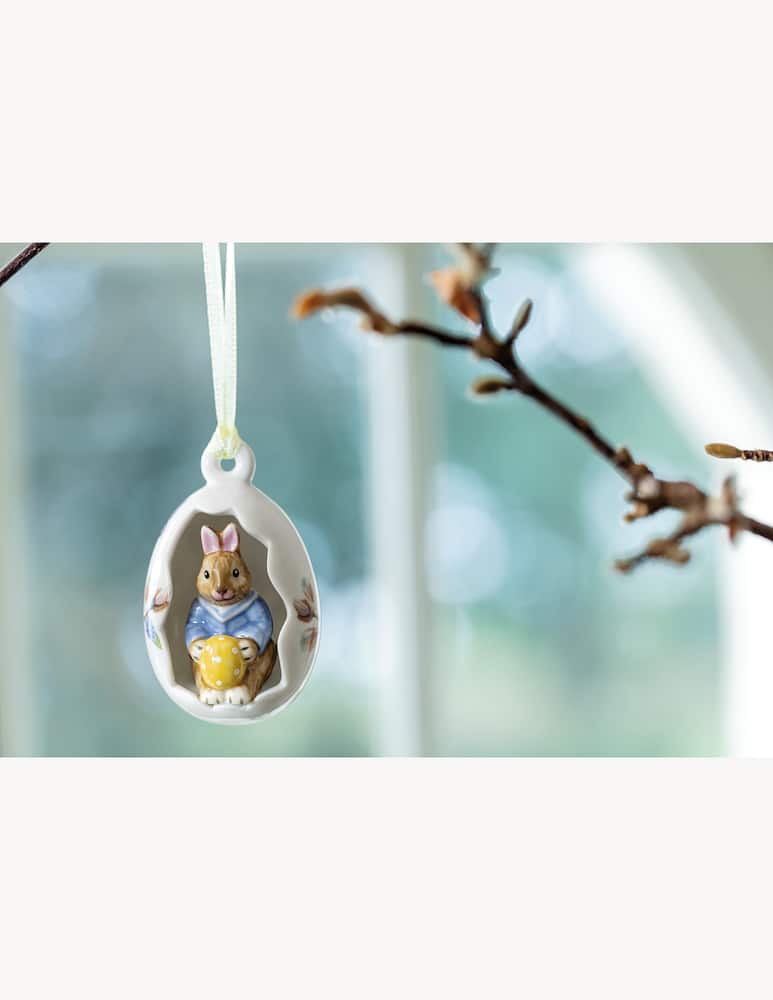 rinascente Villeroy & Boch Bunny Tales Egg Ornament Maxblossoms Blue