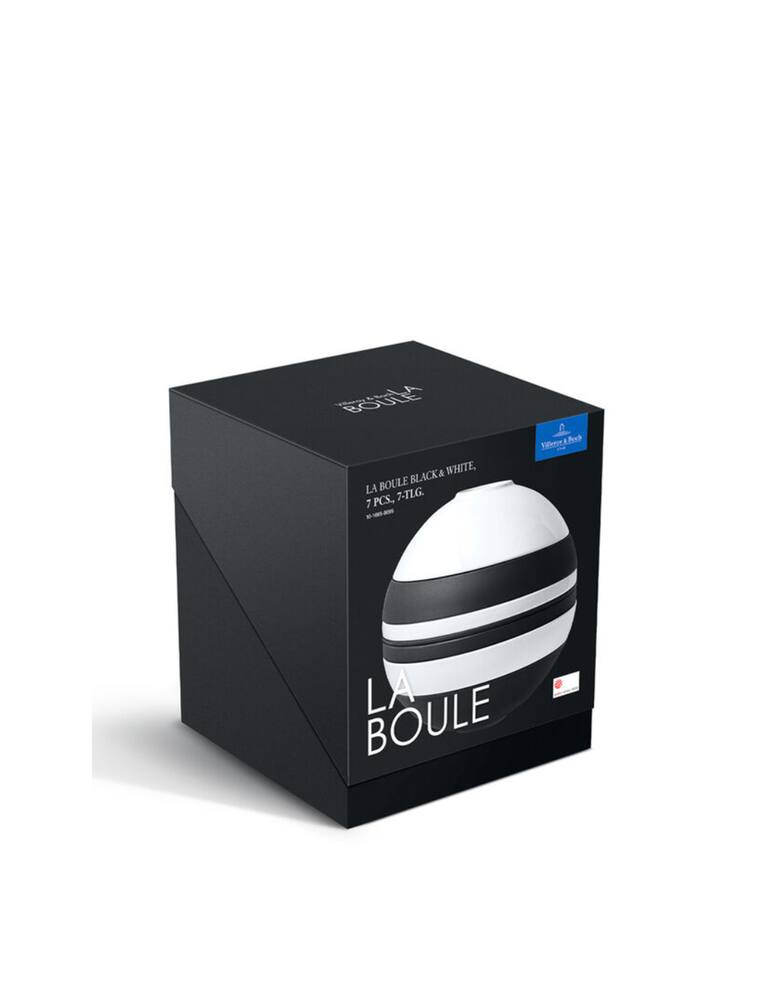 rinascente Villeroy & Boch Iconic La Boule Black&White Set Tavola 2 posti