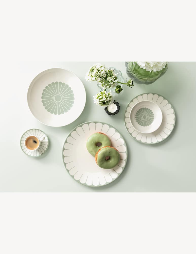 Villeroy & Boch Piattino Fleur Vert per Tazza da Caffe Verde 24Mm - immagine 2 Villeroy & Boch Piattino Fleur Vert per Tazza da Caffe Verde 24Mm - immagine 2