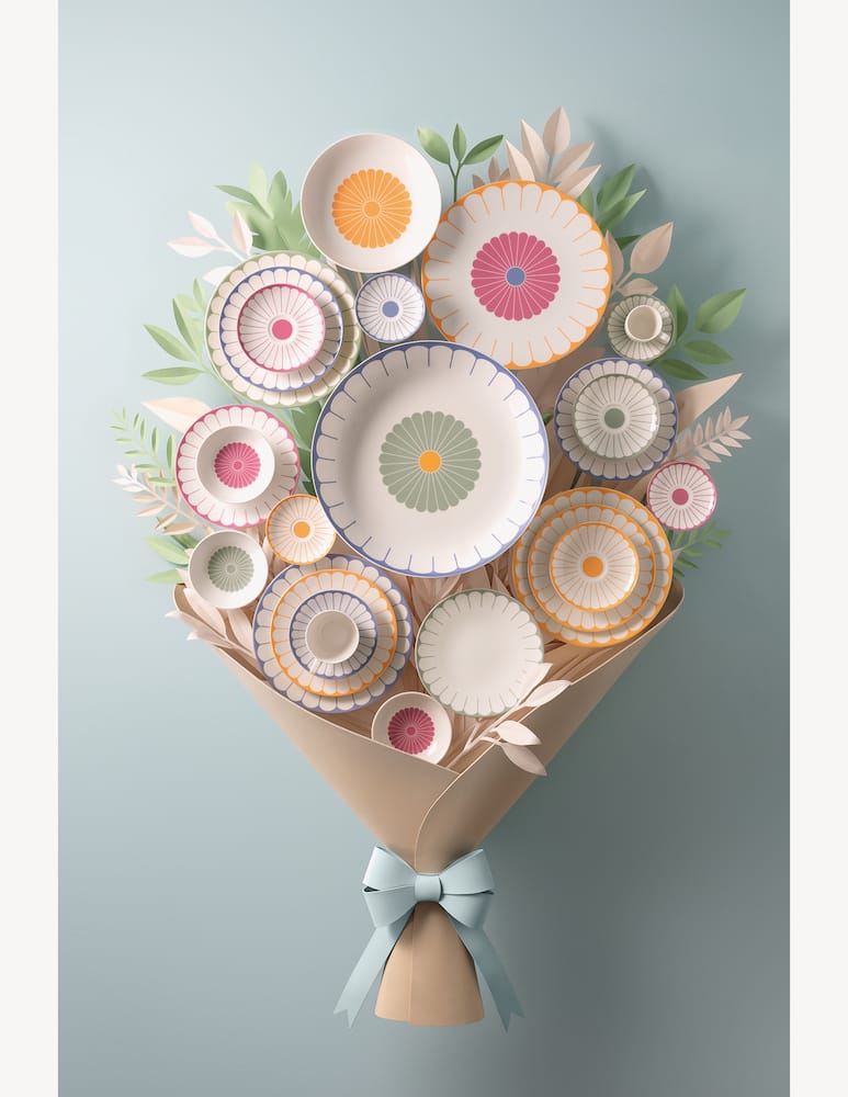 rinascente Villeroy & Boch Fleur Vert Coffee Cup Saucer 24Mm