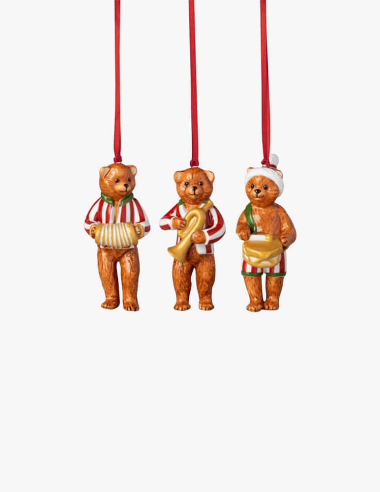 rinascente Villeroy & Boch Nostalgic Ornaments Decoro Albero Teddy 3Pz