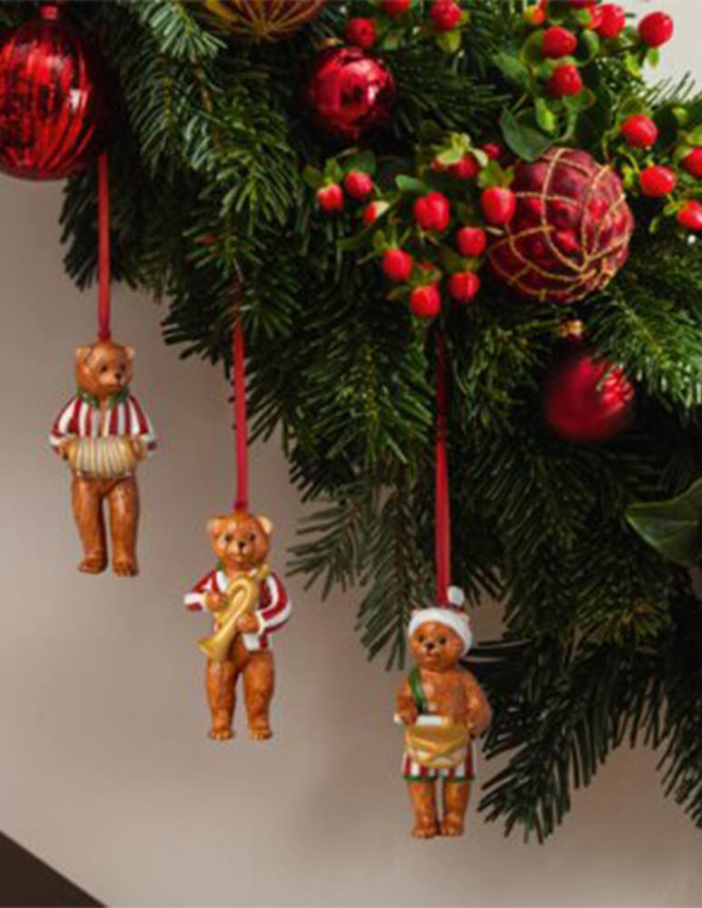rinascente Villeroy & Boch Nostalgic Ornaments Decoro Albero Teddy 3Pz