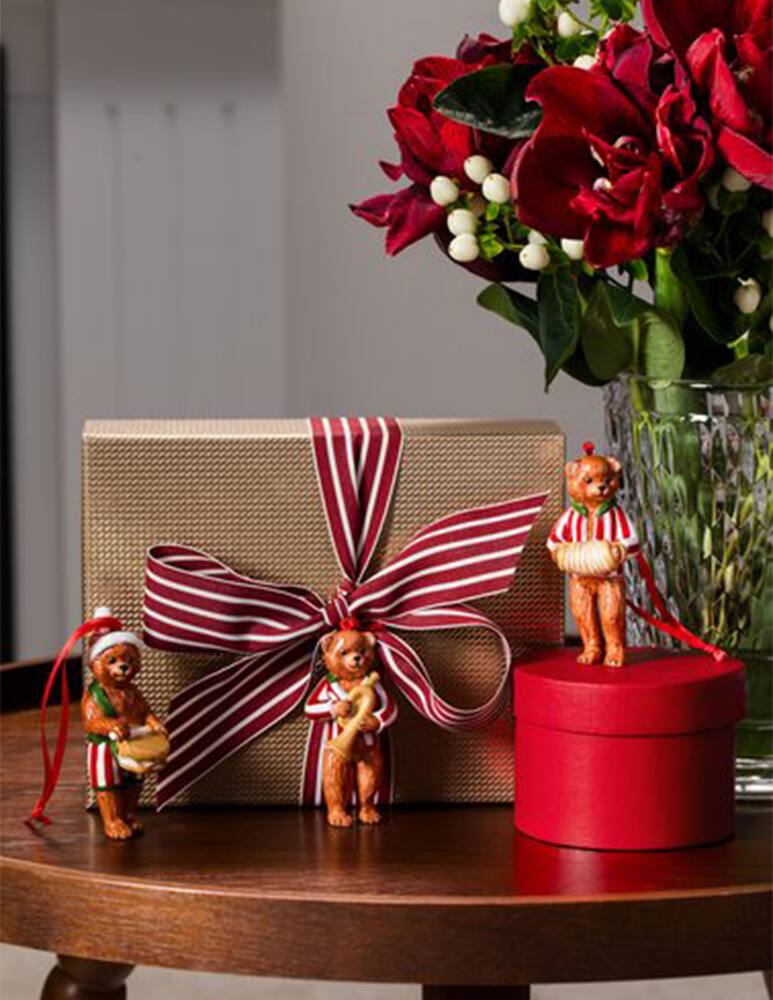 rinascente Villeroy & Boch Nostalgic Ornaments Decoro Albero Teddy 3Pz