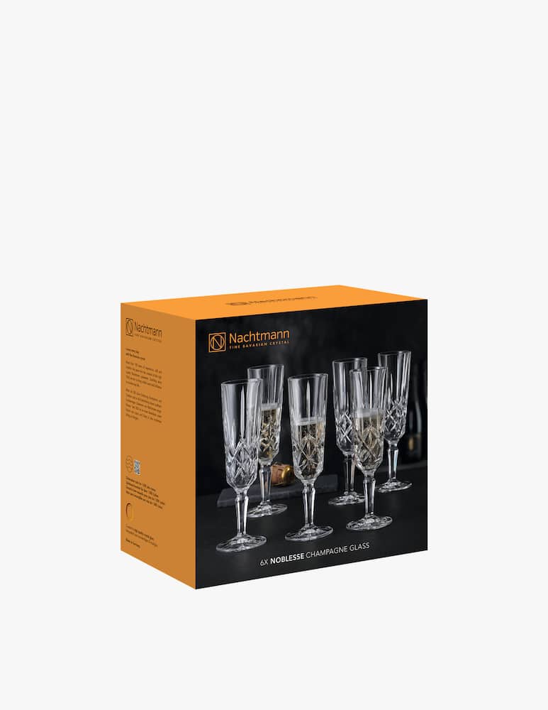 rinascente Nachtmann Noblesse Bicchieri Champagne Set 6Pz
