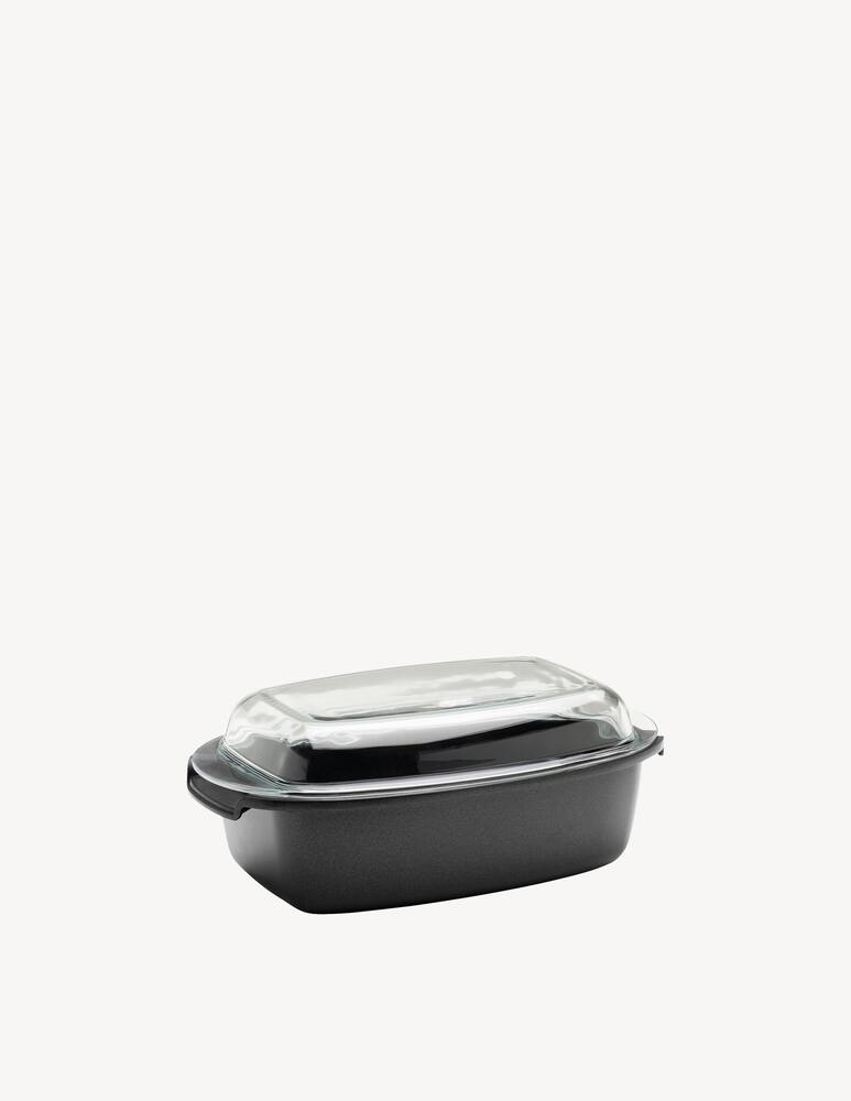 rinascente Berndes Roaster 32X21 Cm With Glass Lid Non Stick No Pfas