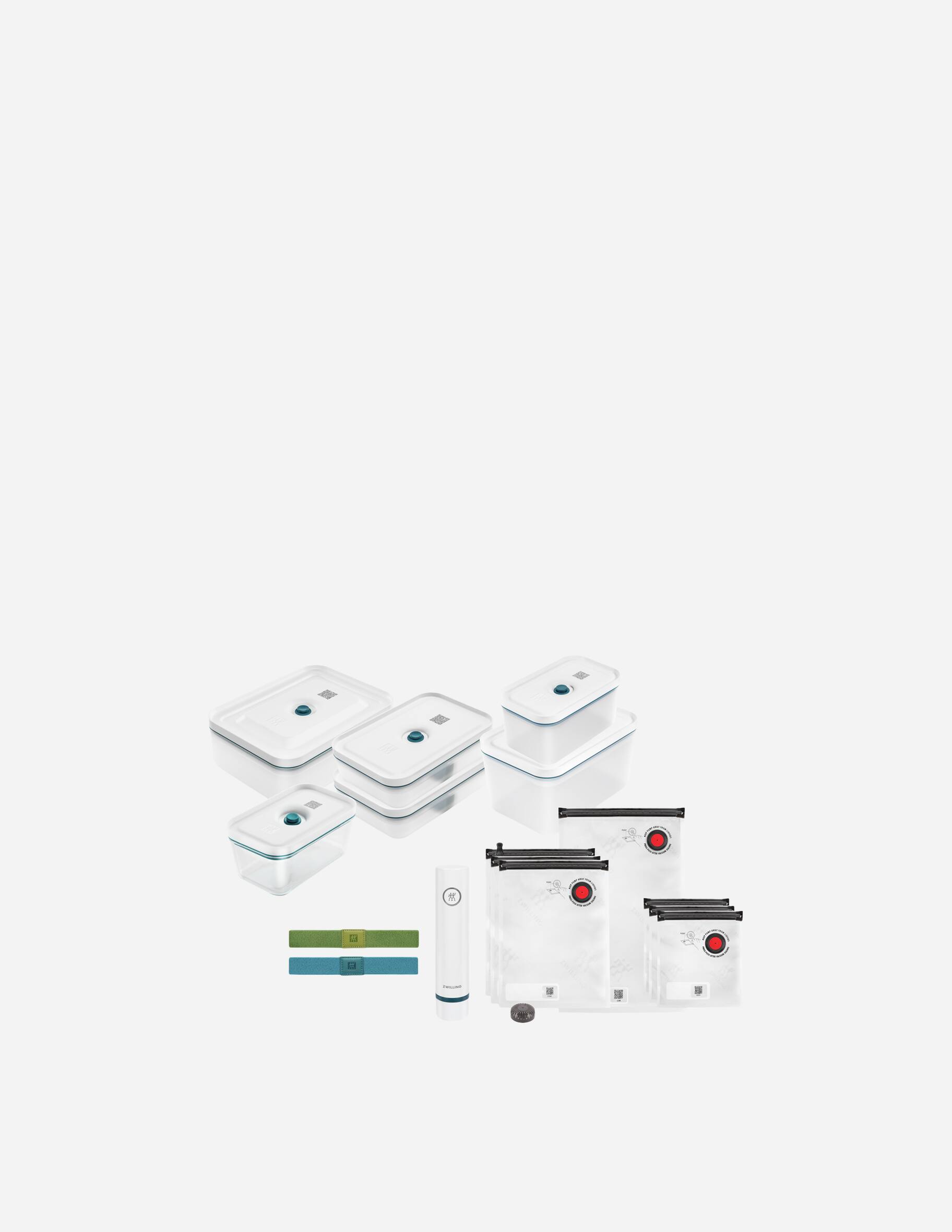 Set Sottovuoto ZWILLING La-Mer 16 Pezzi - Contenitori Vetro E Sacchetti Per Conservazione Cibo - Foto 7