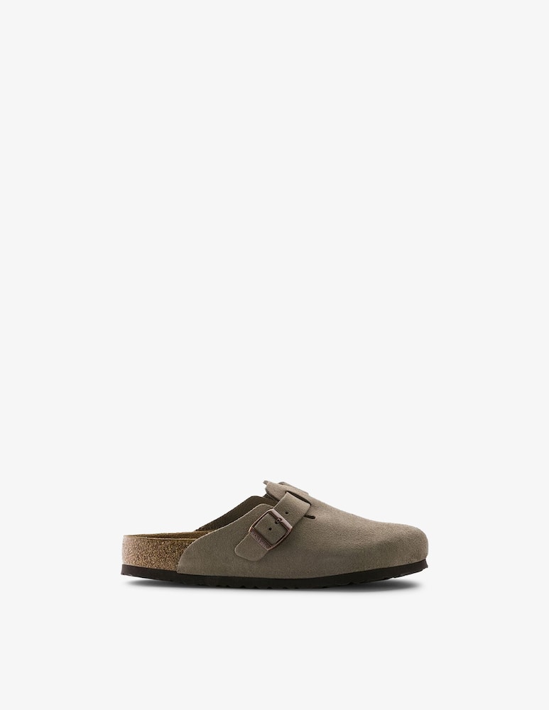 rinascente Birkenstock Boston suede sabots