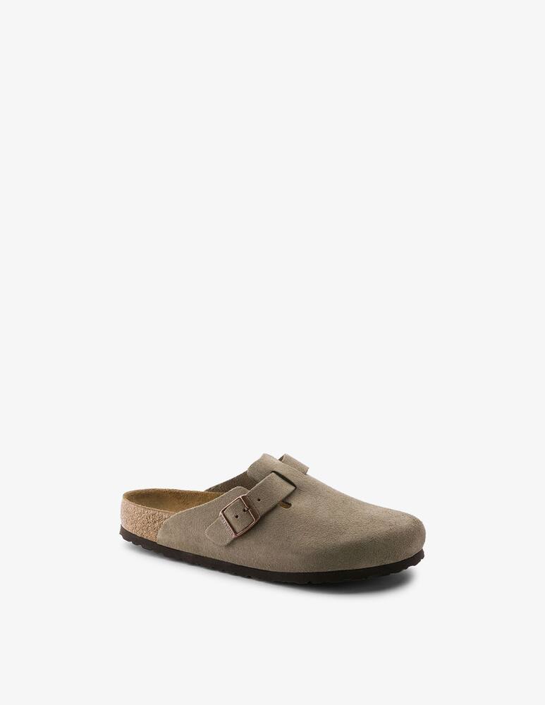rinascente Birkenstock Boston suede sabots