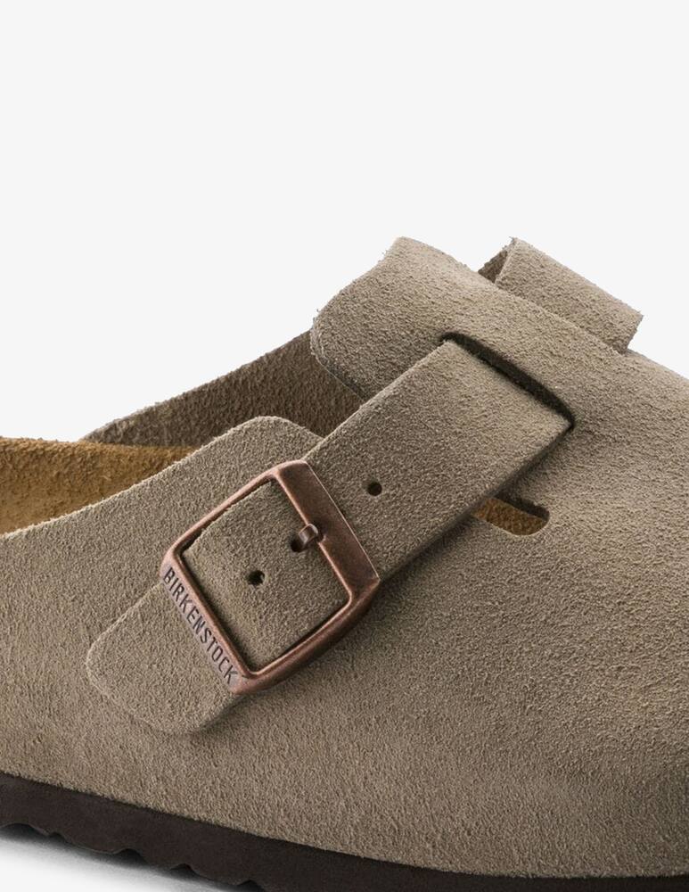 rinascente Birkenstock Boston suede sabots