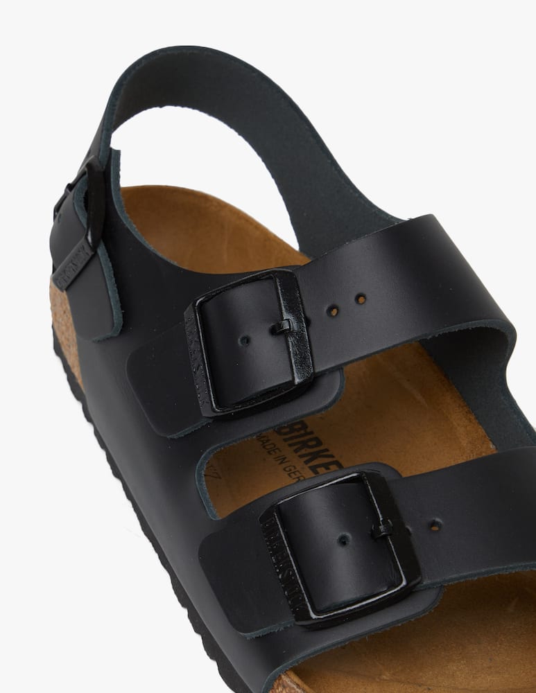 rinascente Birkenstock Milano sandal black leather sandals