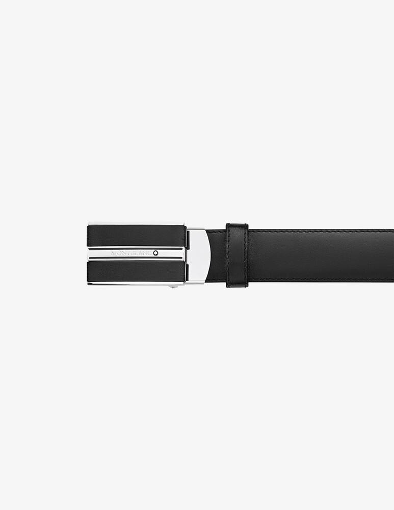rinascente Montblanc Cintura in pelle nera 30 mm