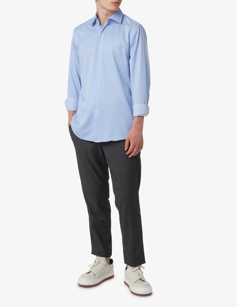 rinascente BOSS Camicia manica lunga slim performance - azzurro