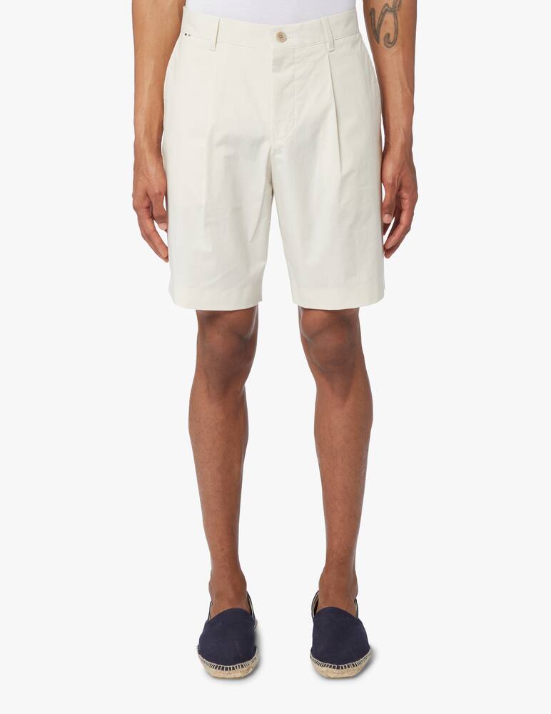 rinascente BOSS Light gabardina chino short - white