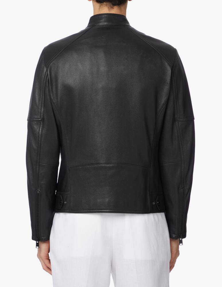 rinascente BOSS Biker pelle - nero