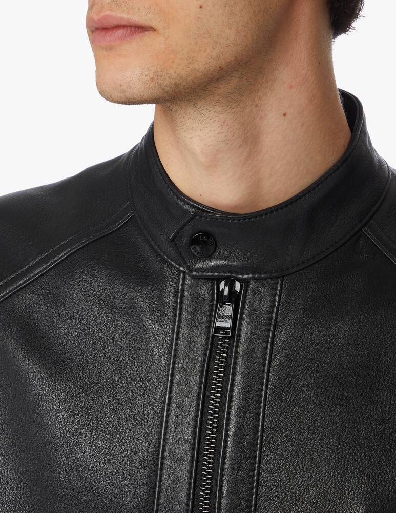 rinascente BOSS Biker pelle - nero