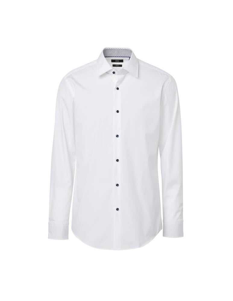 rinascente BOSS Contrast slim kent shirt - white