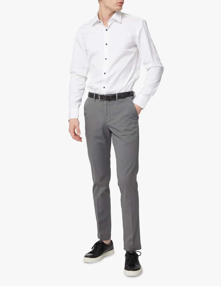 rinascente BOSS Contrast slim kent shirt - white