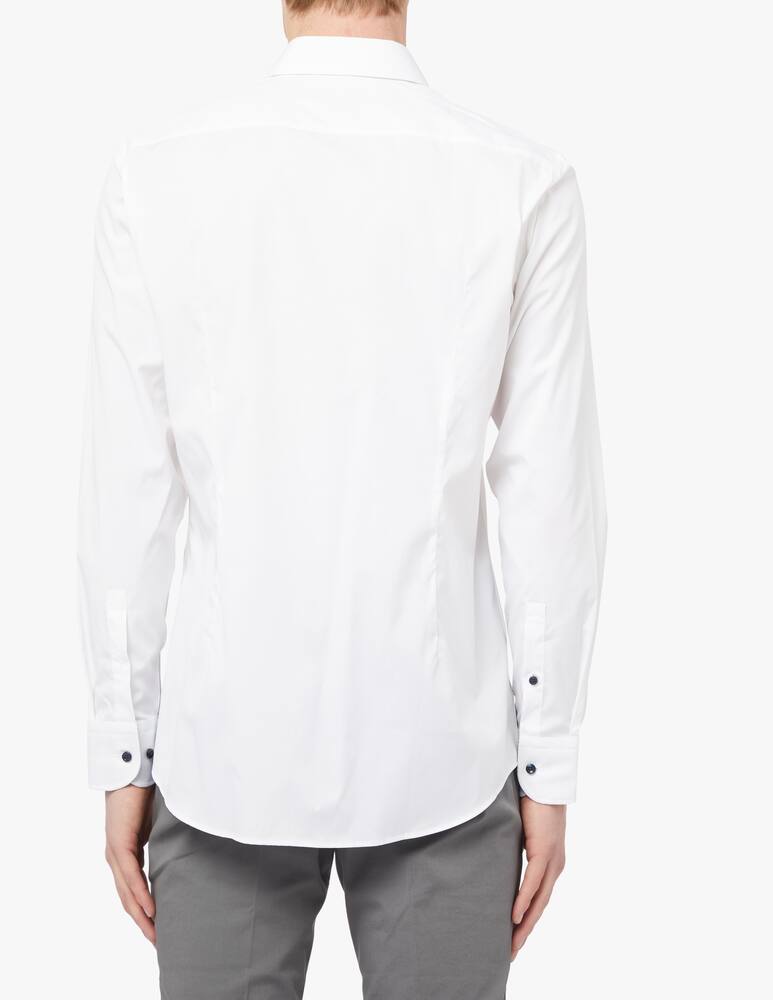 rinascente BOSS Contrast slim kent shirt - white