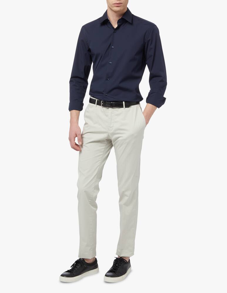 rinascente BOSS Contrast slim kent shirt - blue