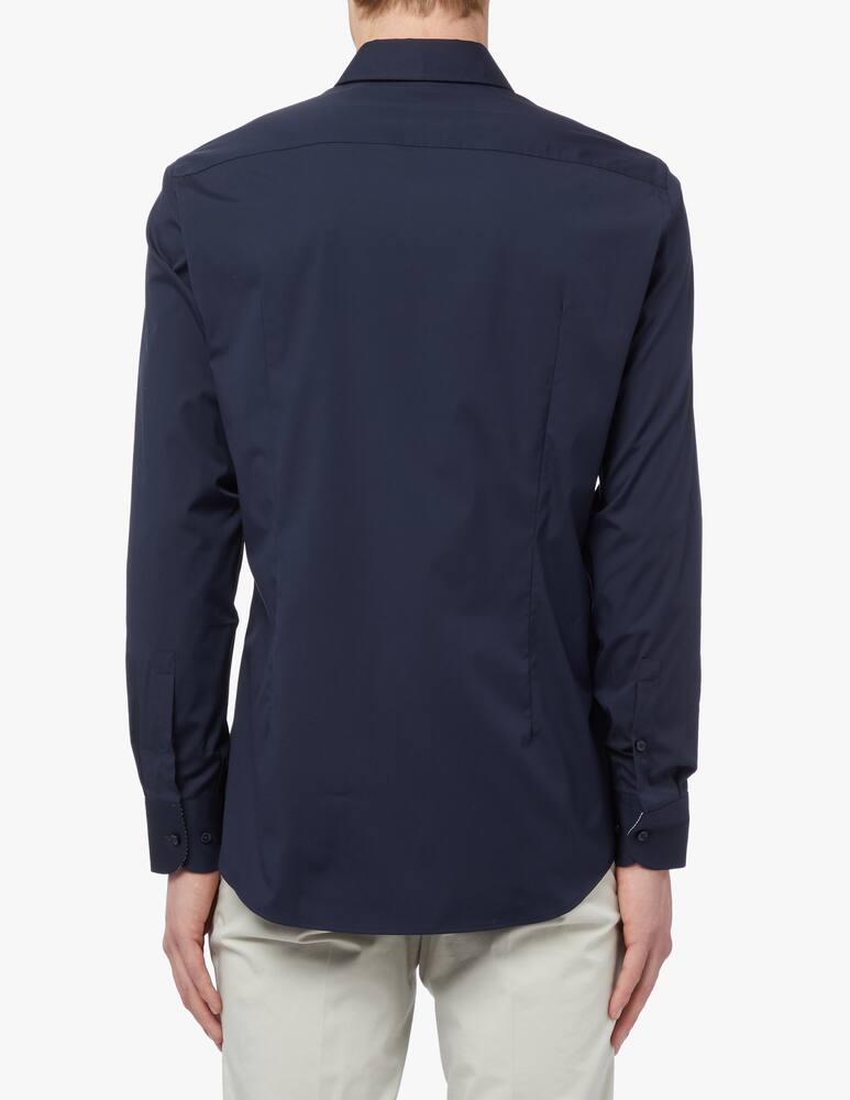 rinascente BOSS Contrast slim kent shirt - blue