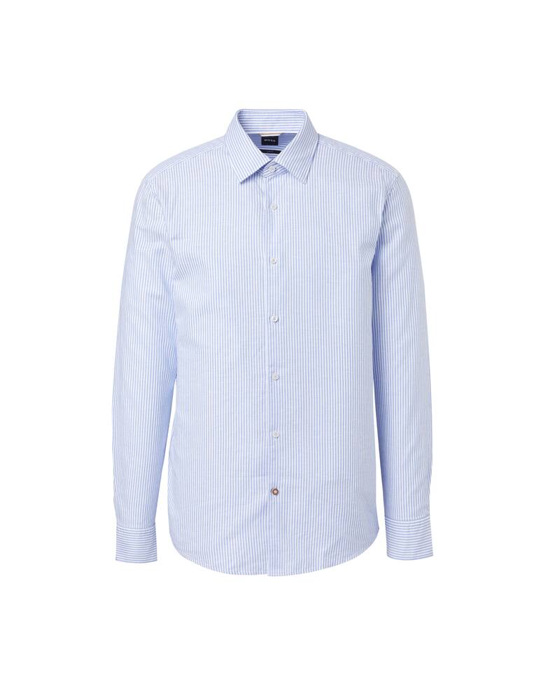 rinascente BOSS Camicia manica lunga reg cotone lino riga - multicolor