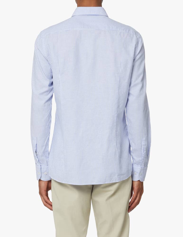 rinascente BOSS Camicia manica lunga reg cotone lino riga - multicolor