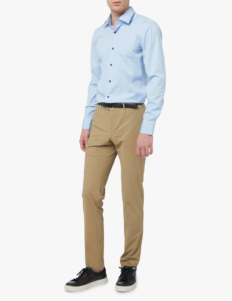 rinascente BOSS Contrast slim kent shirt - light blue