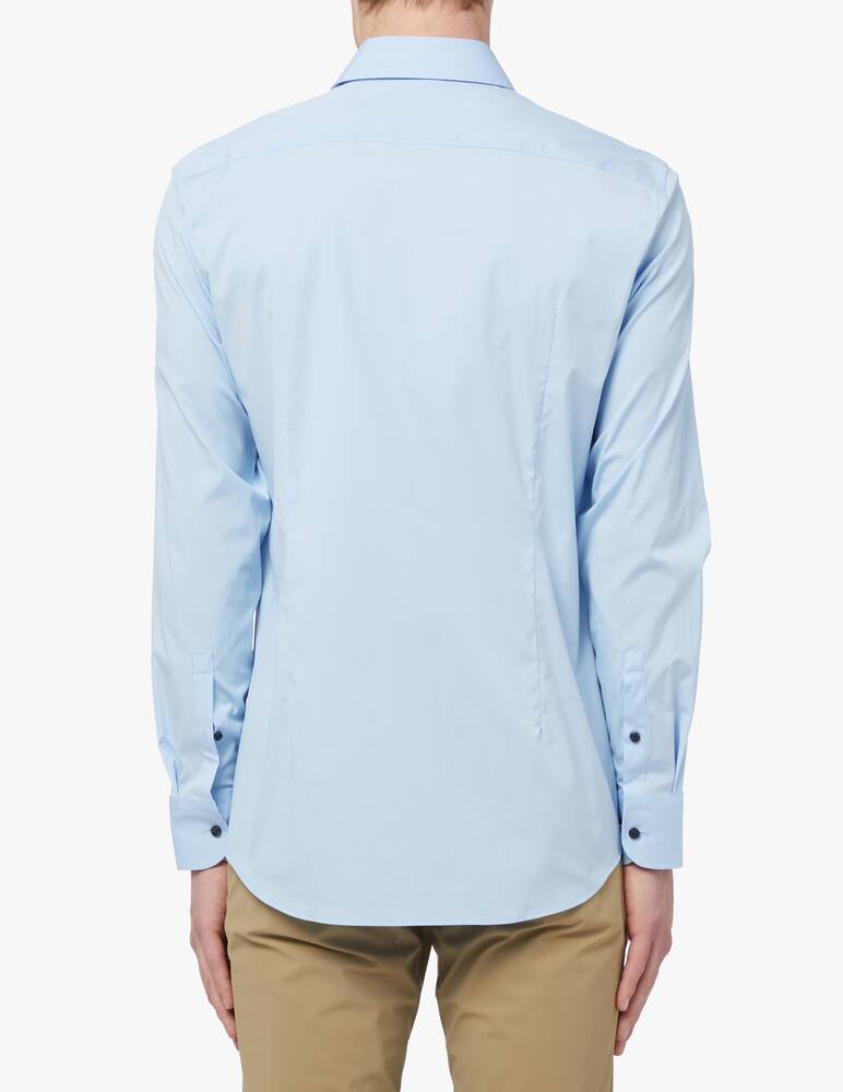 rinascente BOSS Contrast slim kent shirt - light blue