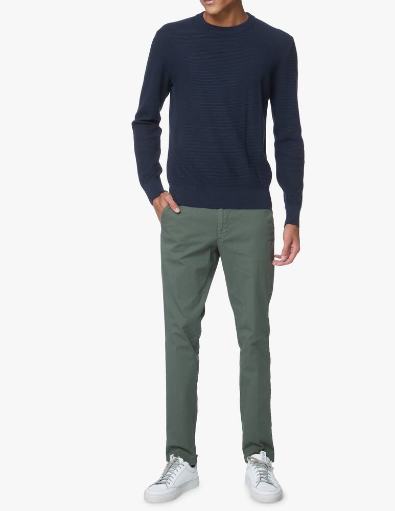 rinascente BOSS Grain rice cotton sweater - blue