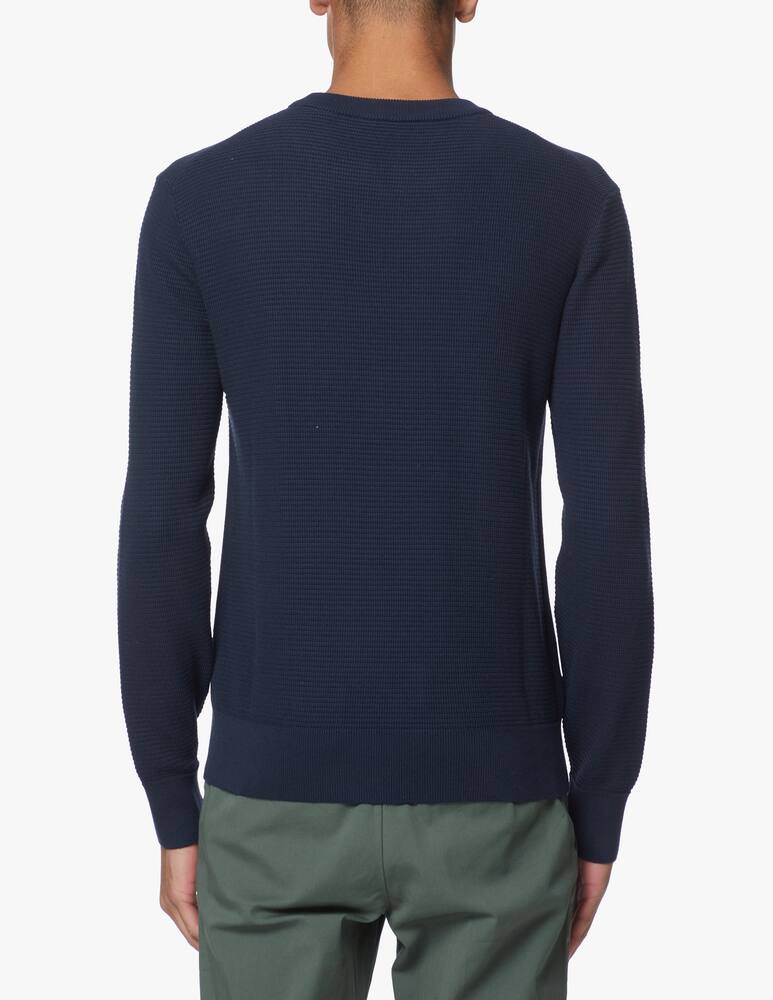 rinascente BOSS Grain rice cotton sweater - blue